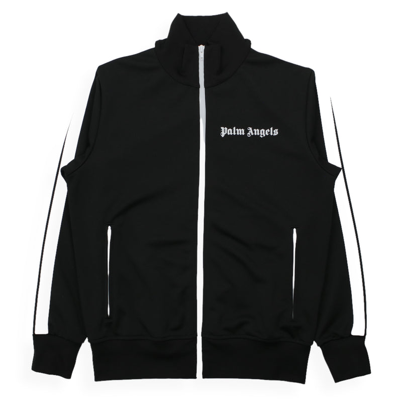 Palm Angels Track Jacket in Black, front