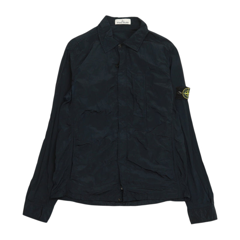 Stone Island S/S 18 Nylon Metal Watro Overshirt in Navy, front