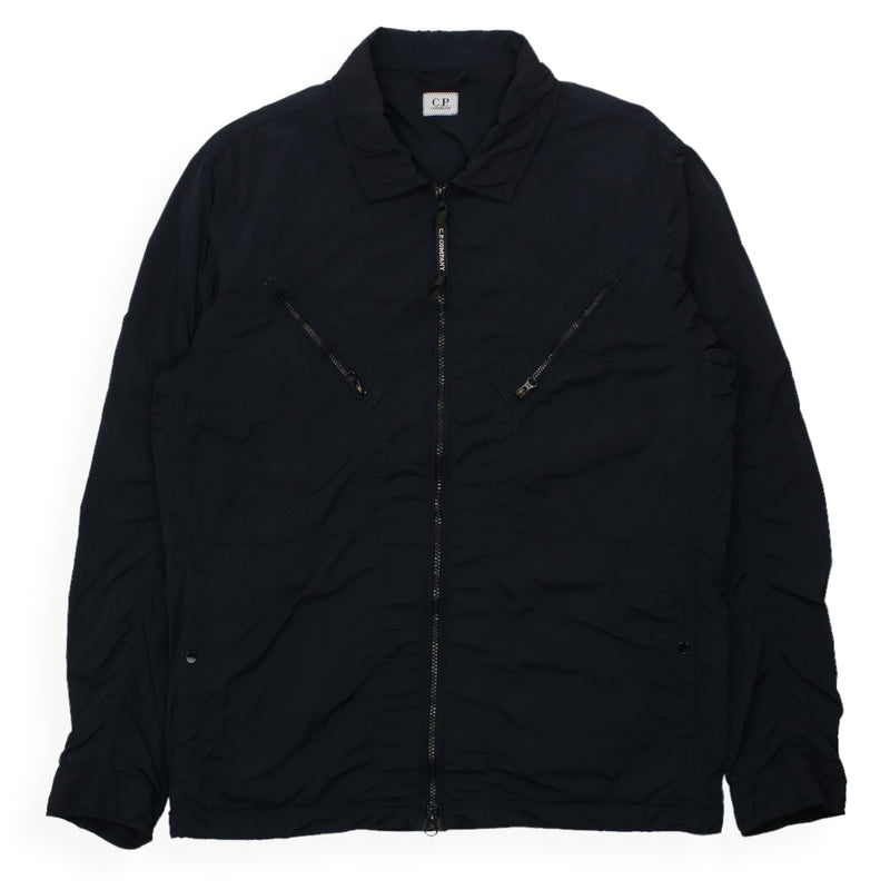 C.P. Company Chrome Ripstop Jacket in Black, front