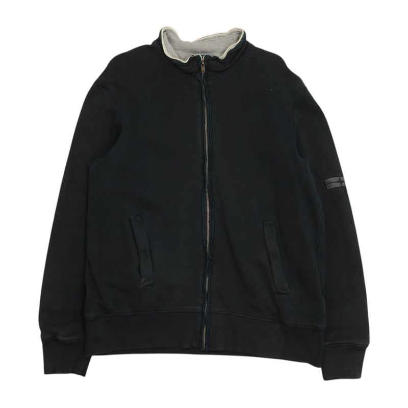 Stone Island A/W 07 Full Zip Denim Sweatshirt in Navy, front