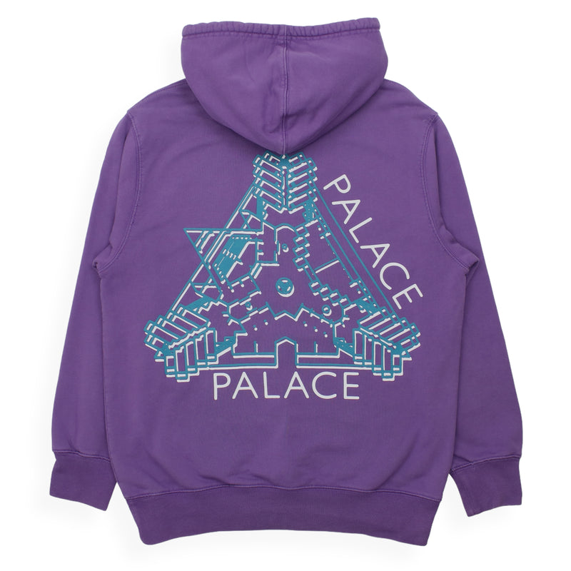 Palace K Head Hoodie in Purple, front