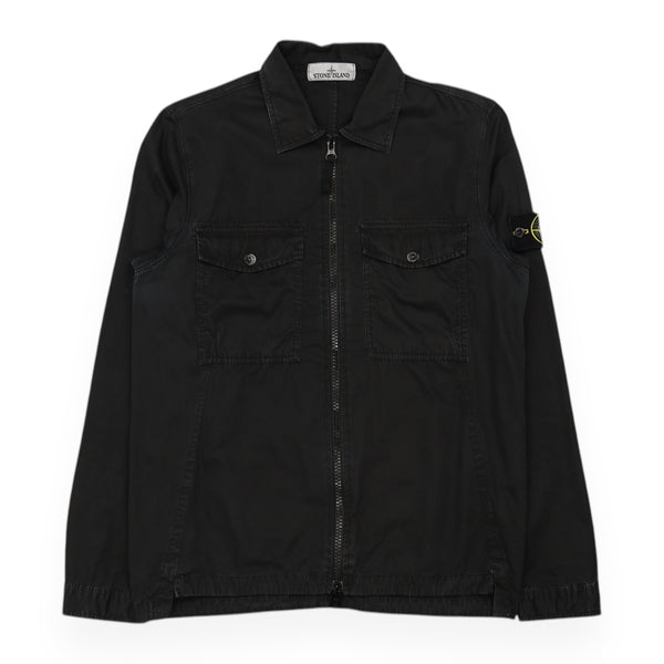 Stone Island Double Pocket Garment Dyed Overshirt