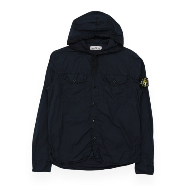 Stone Island Hooded Button Up Overshirt