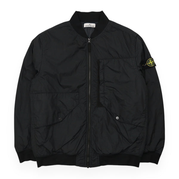 Stone Island Garment Dyed Crinkled Bomber Jacket