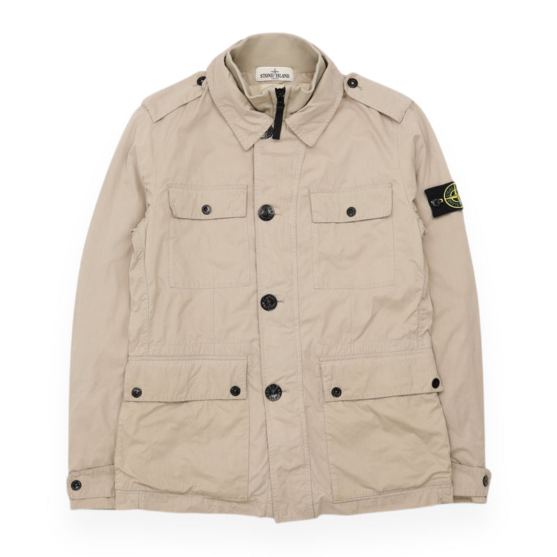 Stone Island David Light OVD Jacket in Stone, front