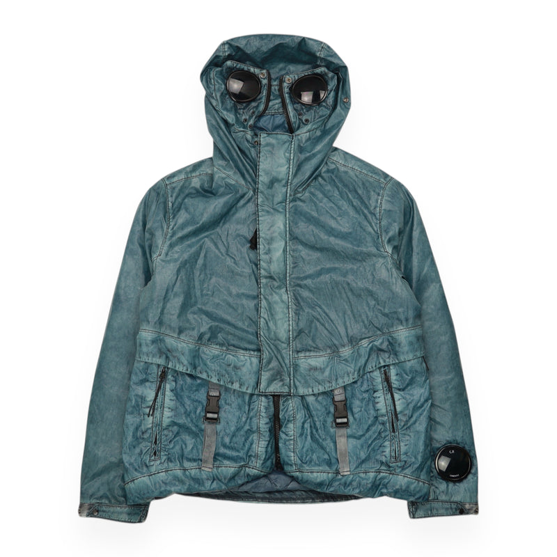 C.P. Company Explorer MBS Goggle Recolour Jacket in Blue, front