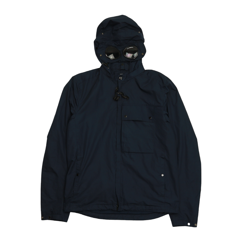 C.P. Company A/W 18 Micro-M Goggle Jacket in Navy, front