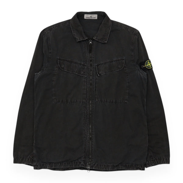 Stone Island New Season Brushed Cotton Canvas Overshirt