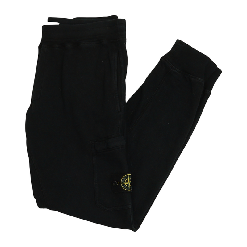 Stone Island S/S 16 Cotton Jogger Pants in Black, front