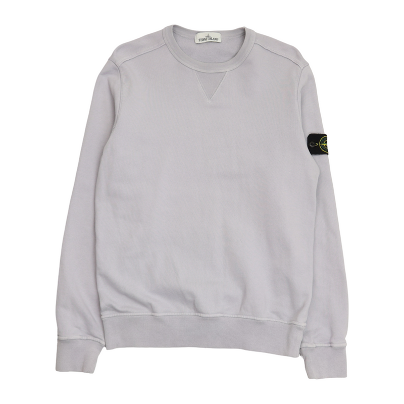 Stone Island S/S 18 Cotton Sweatshirt in Lilac, front