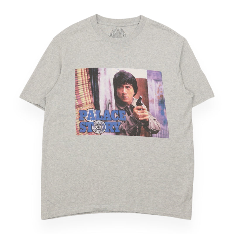 Palace Story T-Shirt in Grey, front