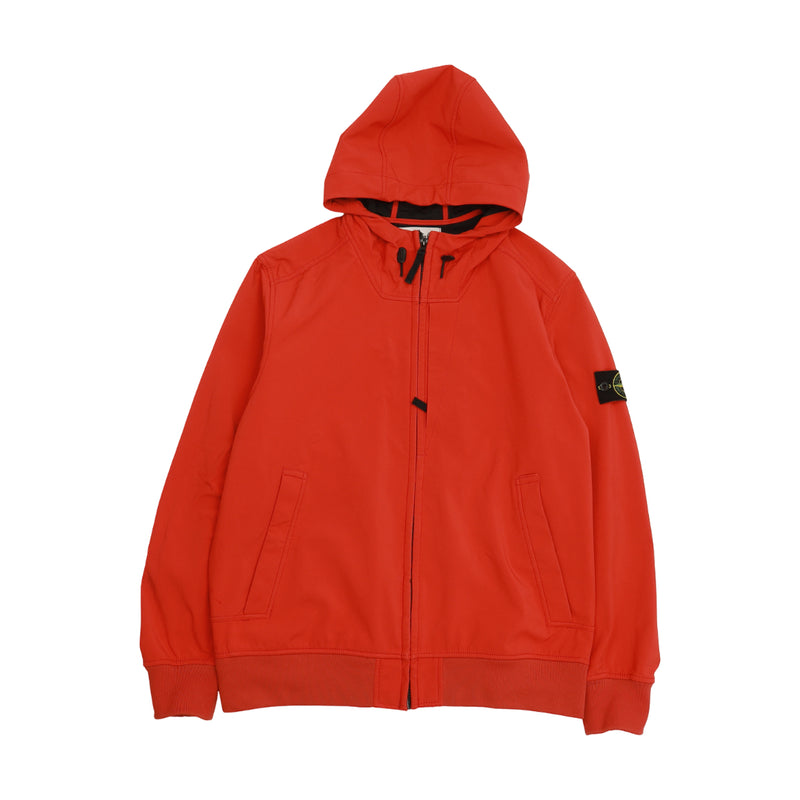Stone Island S/S 15 Light Soft Shell-R Jacket in Red, front
