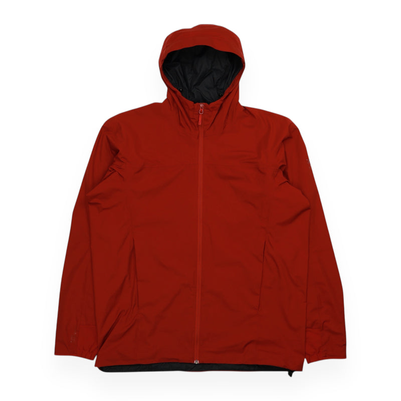 Arc’teryx Solano GORE WINDSTOPPER Hooded Jacket in Red, front
