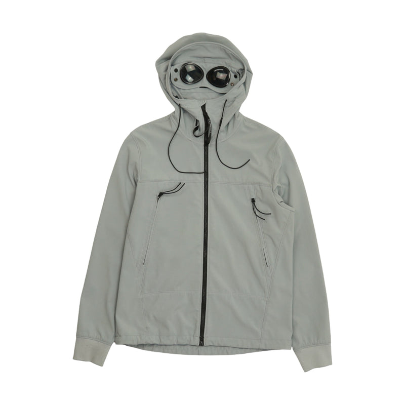 C.P. Company S/S 22 Shell-R Goggle Jacket in Baby Blue, front