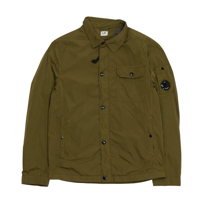 C.P. Company A/W 17 Chrome Lens Overshirt in Khaki, front