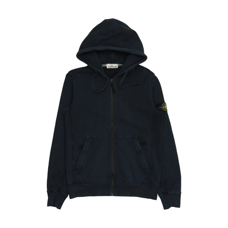 Stone Island A/W 15 Full Zip Hoodie in Navy, front