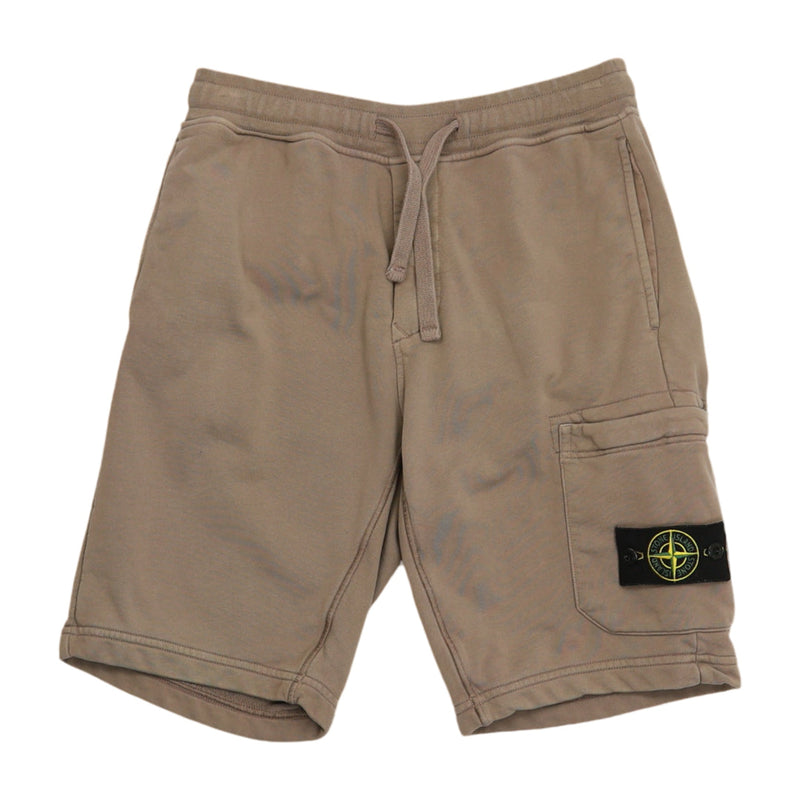 Stone Island S/S 24 Cotton Cargo Shorts in Brown, front