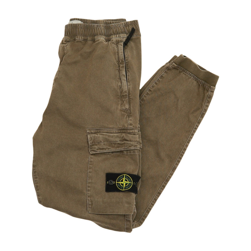 Stone Island A/W 24 RE-T Cargo Pants in Brown, front