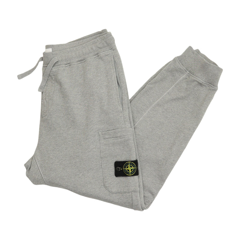 Stone Island A/W 23 Cotton Sweat Pants in Grey, front