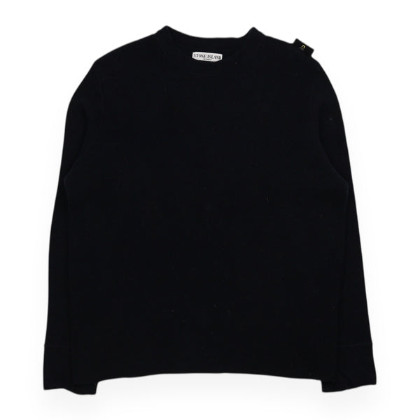 Stone Island Wool Shoulder Badge Jumper Sweatshirt