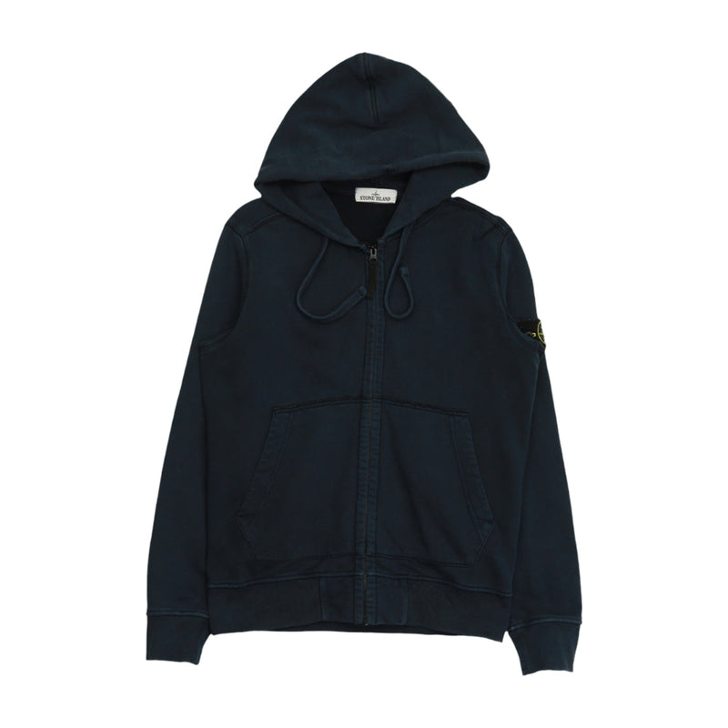 Stone Island A/W 18 Full Zip Hoodie in Navy, front