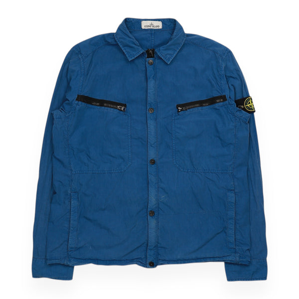 Stone Island Garment Dyed 2 Zip Pocket Overshirt