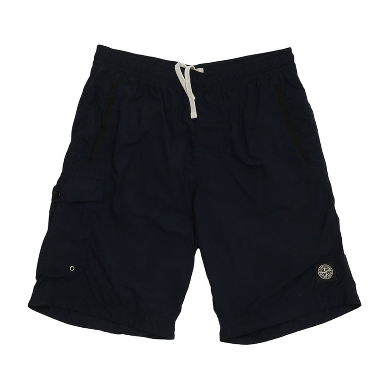 Stone Island S/S 14 Compass Swim Shorts in Navy, front