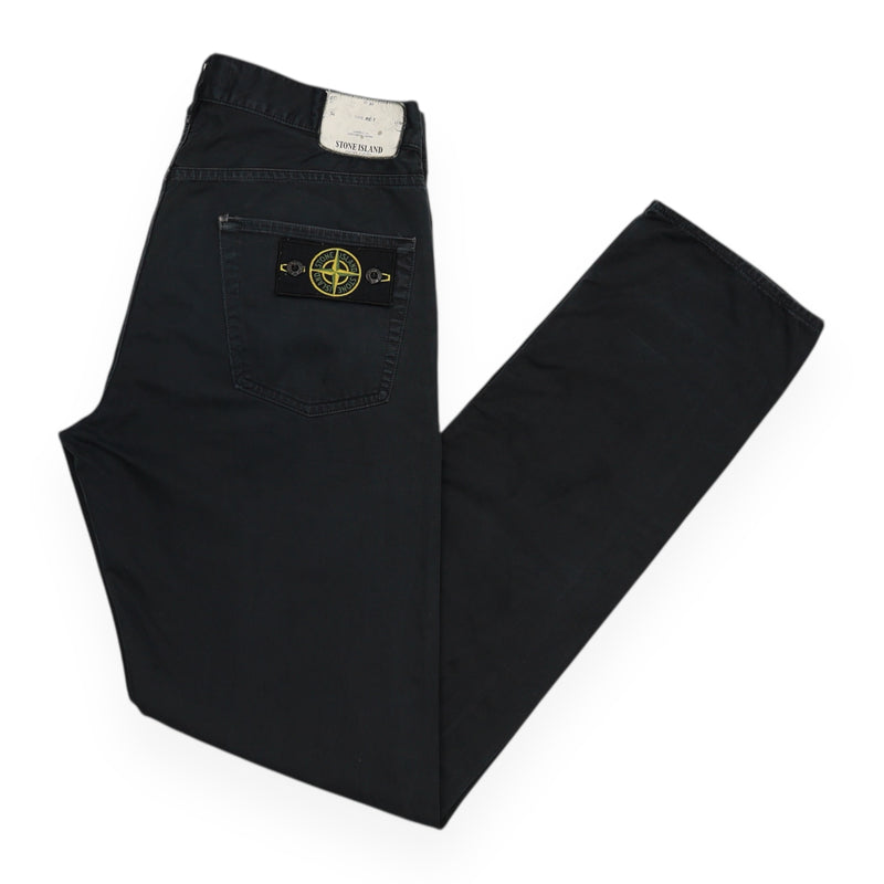 Stone Island Type RE-T Jeans in Black, front