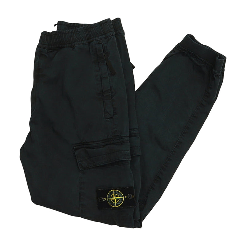 Stone Island A/W 22 Type RE-T Cargo Pants in Black, front