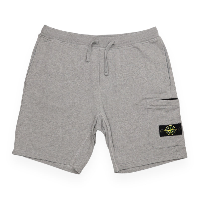 Stone Island Jogger Shorts in Grey, front