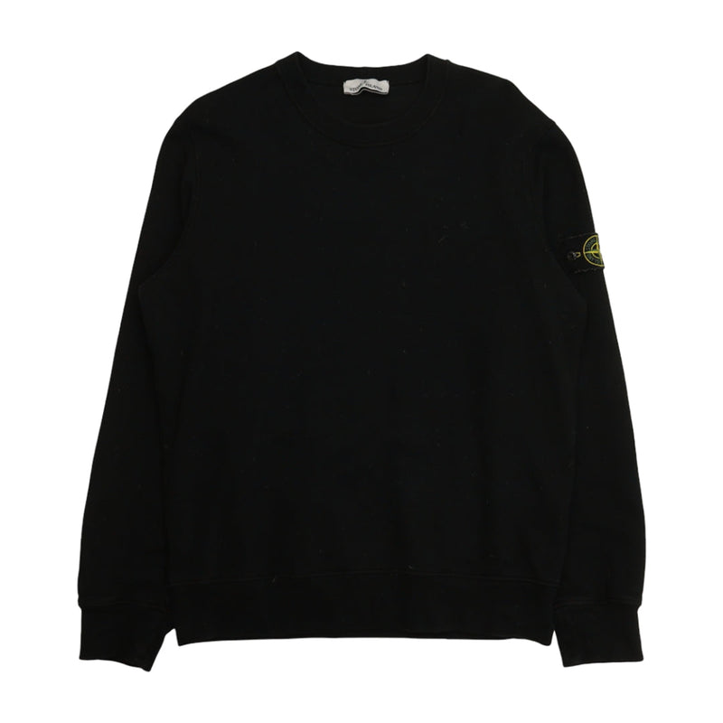 Stone Island A/W 20 Garment Dyed Sweatshirt in Black, front