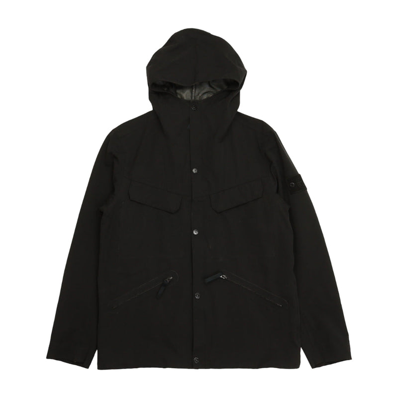 Stone Island S/S 16 Water Repellent Wool Ghost Jacket in Black, front