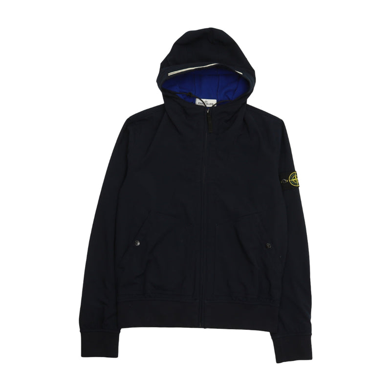 Stone Island A/W 12 Fleeced Soft Shell-R Jacket in Navy, front