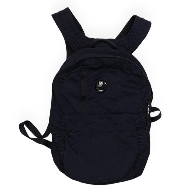 CP Company B Lens Nyon Backpack Bag in Navy, front