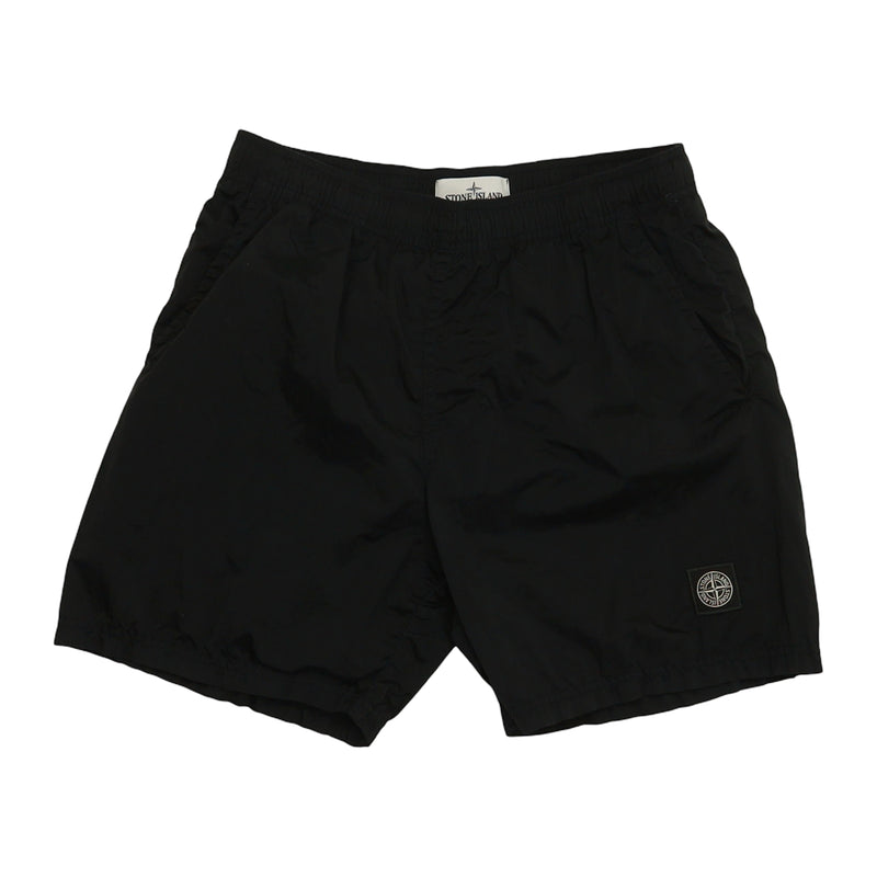 Stone Island A/W 22 Nylon Metal Swim Shorts in Black, front