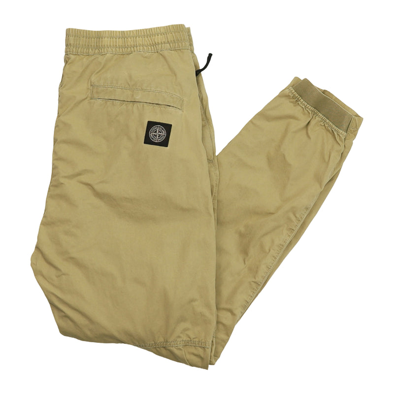 Stone Island S/S 20 Compass Straight Leg Pants in Khaki, front