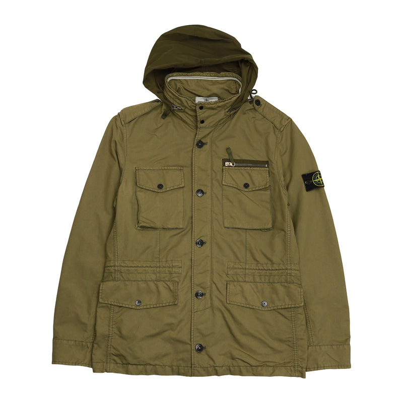 Stone Island S/S 12 David-TC Field Jacket in Khaki, front