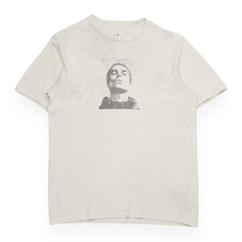 CP Company x Liam Gallagher T-Shirt in Off White, front