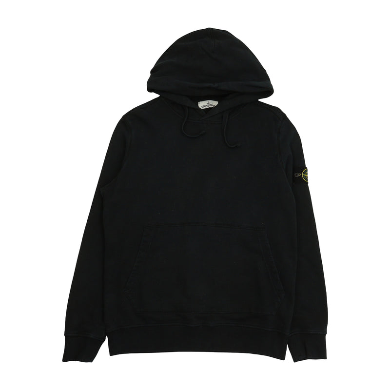 Stone Island A/W 19 Garment Dyed Hoodie in Navy, front