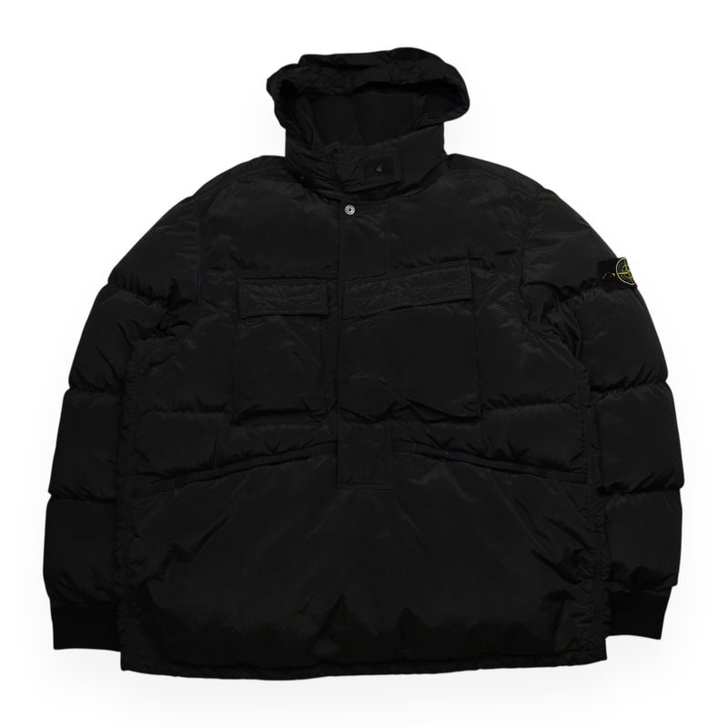 Stone Island A/W 21 Nylon Metal Down-TC Puffer Jacket in Black, front