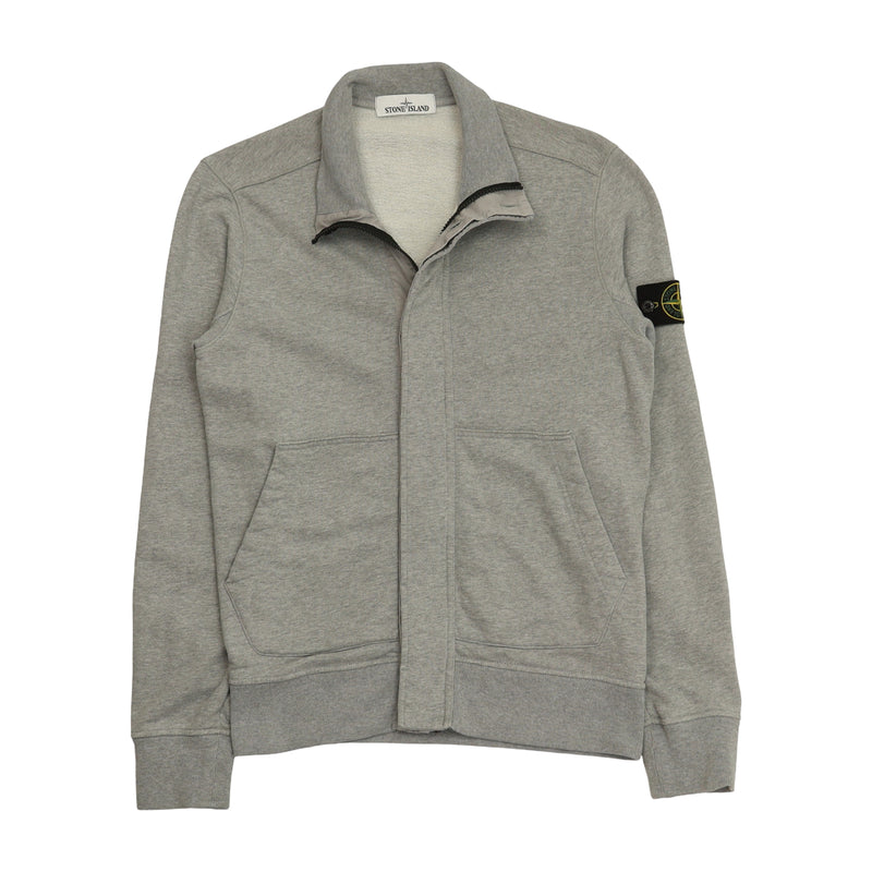 Stone Island A/W 17 Funnel Neck Sweatshirt in Grey, front