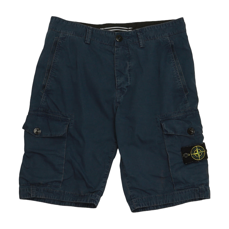 Stone Island S/S 17 Type SL Cargo Shorts in Navy, front