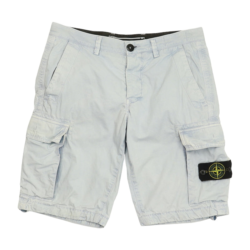 Stone Island S/S 15 Type SL Cargo Shorts in Baby Blue, front