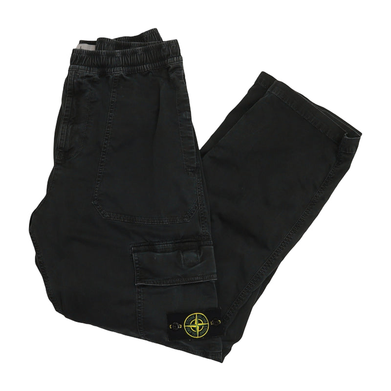 Stone Island S/S 23 Old Treatment Loose Fit Cargo Pants in Grey, front