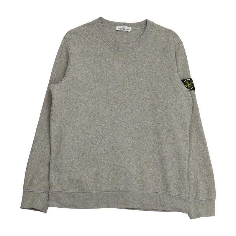 Stone Island A/W 21 Garment Dyed Sweatshirt in Grey, front