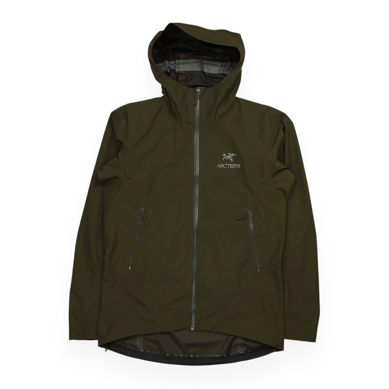 Arc'teryx Zeta SL Goretex Jacket in Khaki Green, front