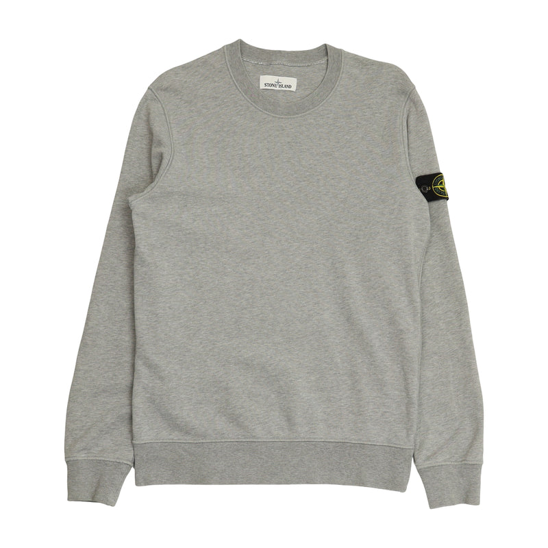 Stone Island A/W 18 Garment Dyed Sweatshirt in Grey, front