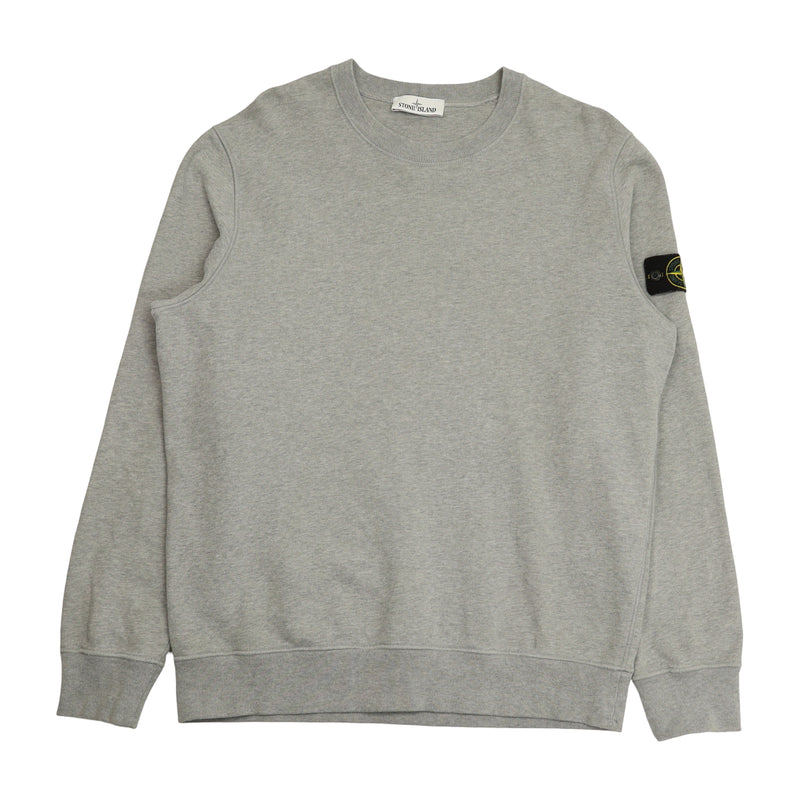 Stone Island A/W 21 Garment Dyed Sweatshirt in Grey, front