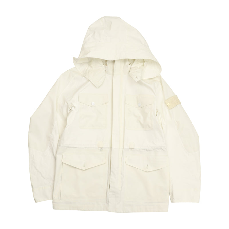 Stone Island A/W 17 Tank Shield Ghost Jacket in White, front