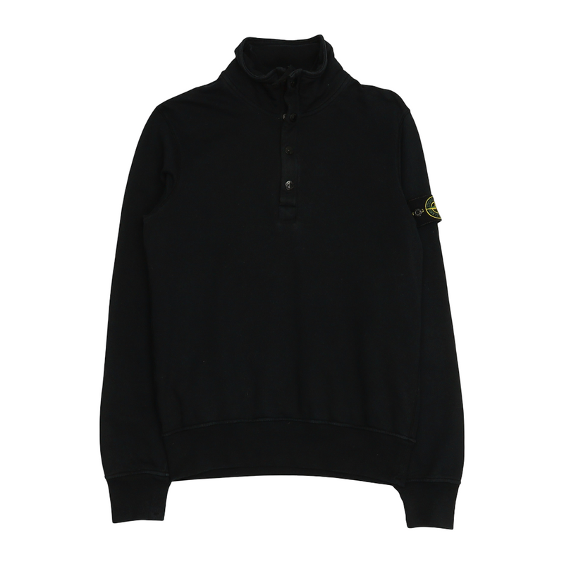 Stone Island A/W 14 Half Zip Jumper Sweatshirt in Black, front